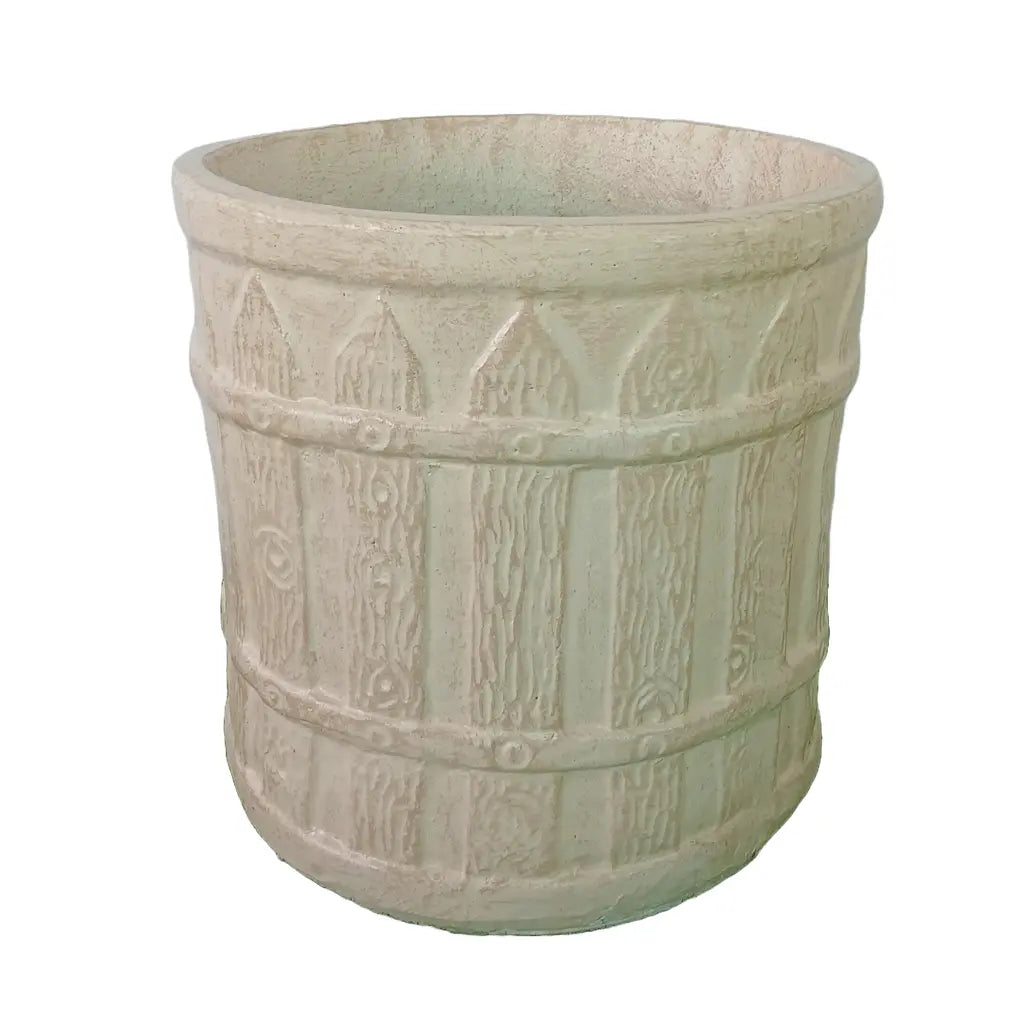 15 WOODEN DESIGN ROUND PLANTER GRC