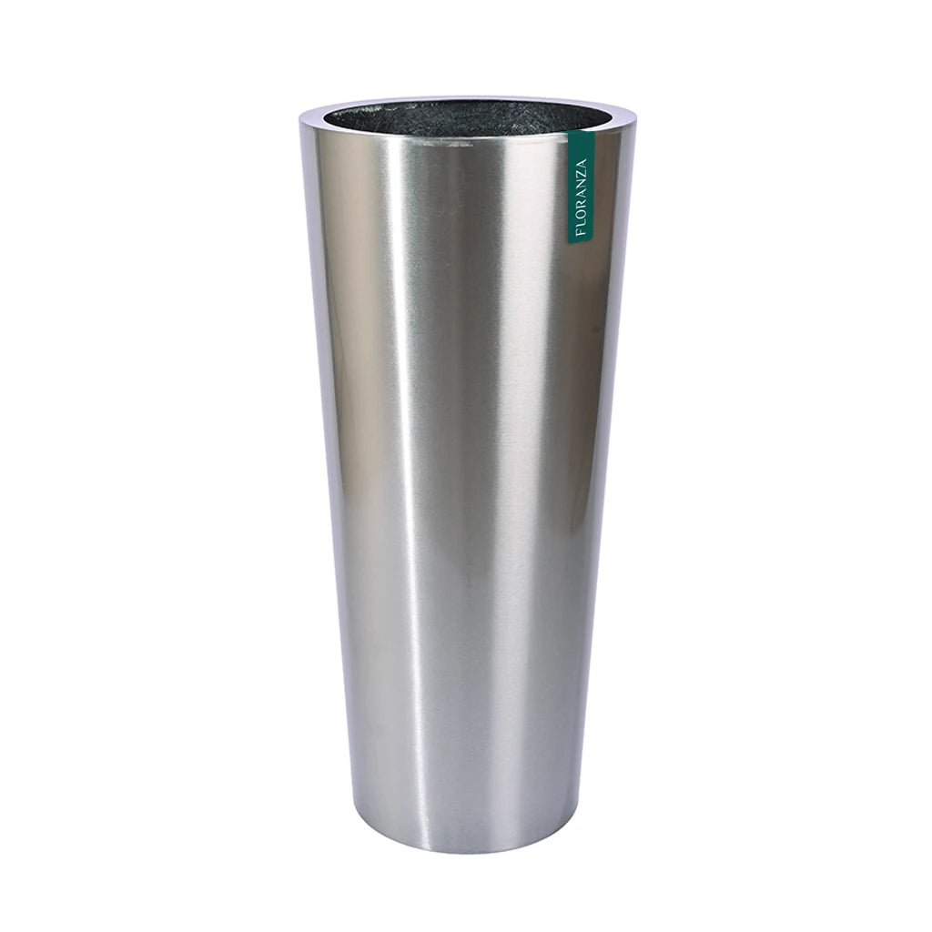 CML CONICAL STAINLESS STEEL PLANTER MATT FINISH