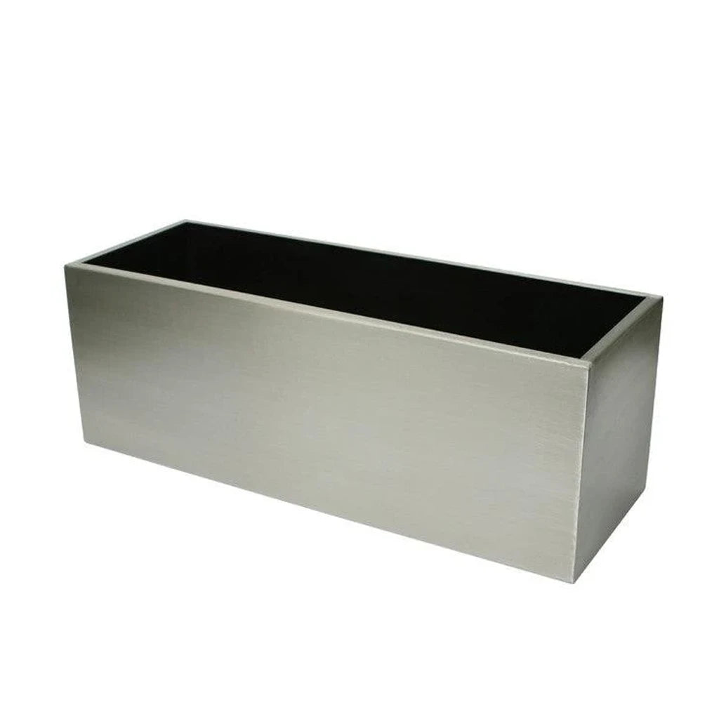CML RECTANGULAR STAINLESS STEEL PLANTER MATT FINISH
