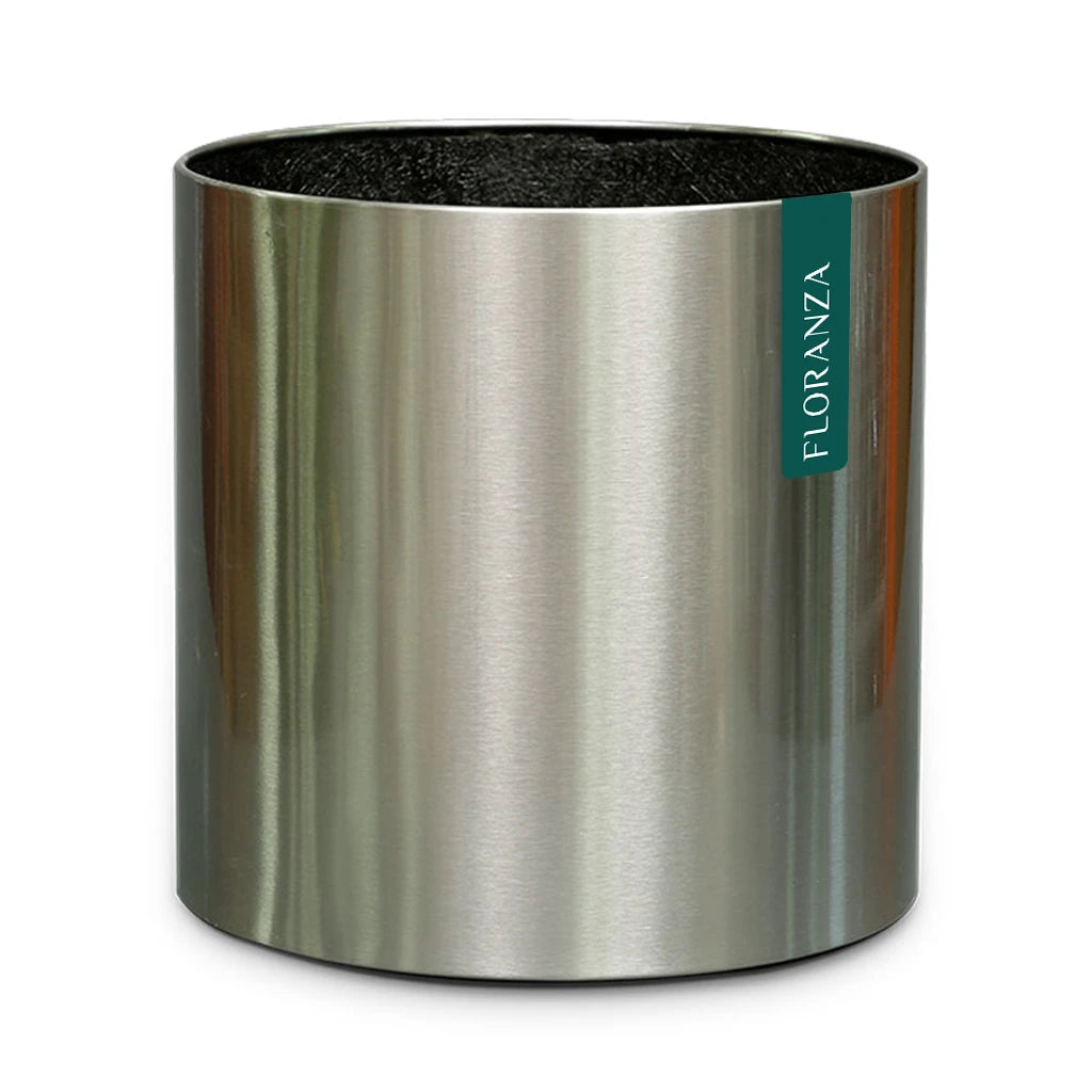 CML ROUND STAINLESS STEEL PLANTER MATT FINISH