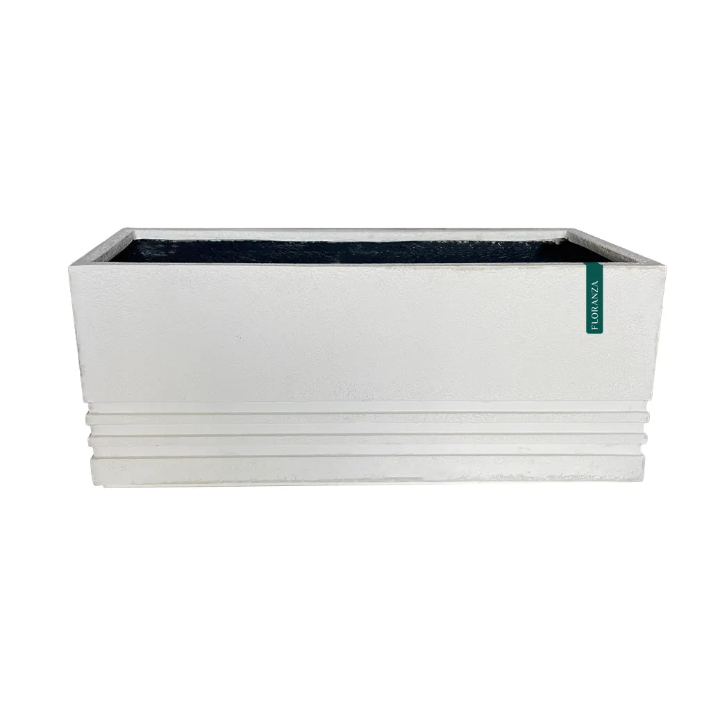 White Large Rectangle Planter GRP 403/A POT
