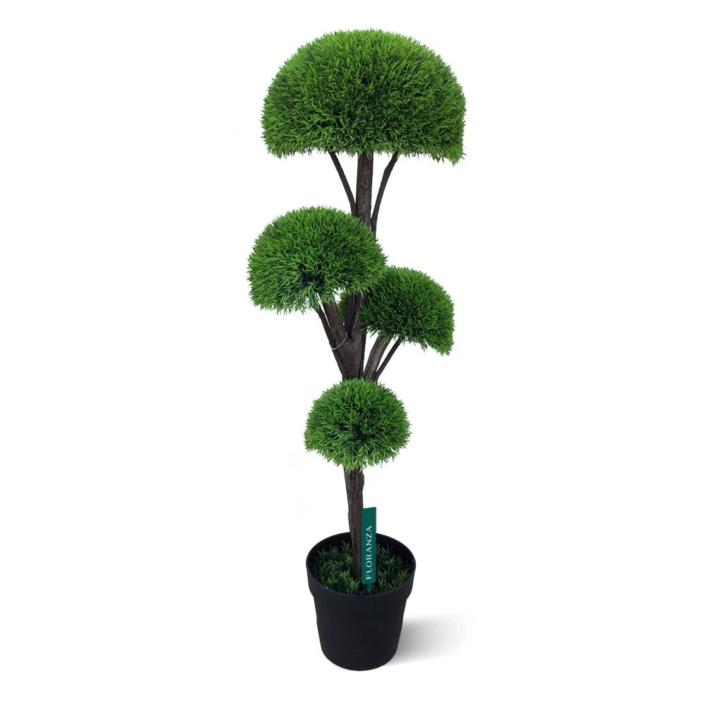 Artificial cypress topiary 4 step
