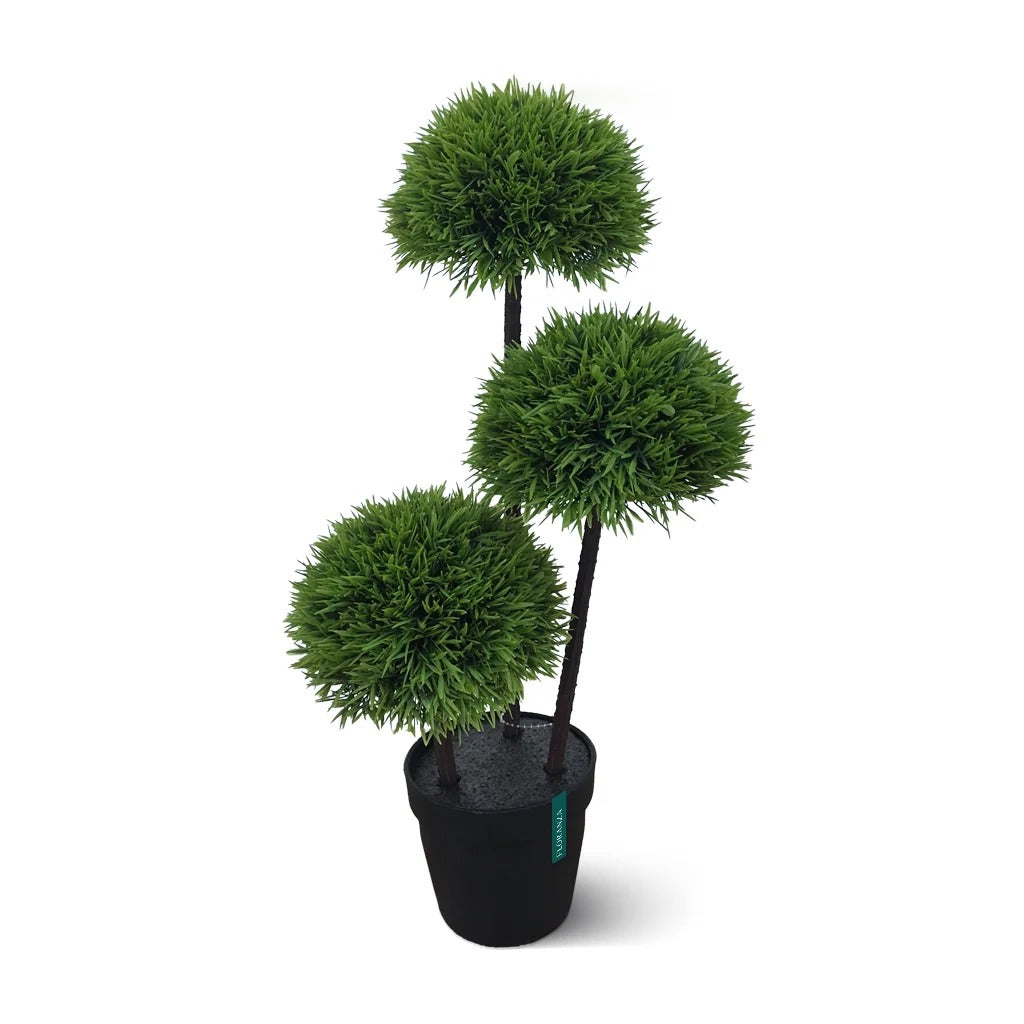 Artificial cypress topiary