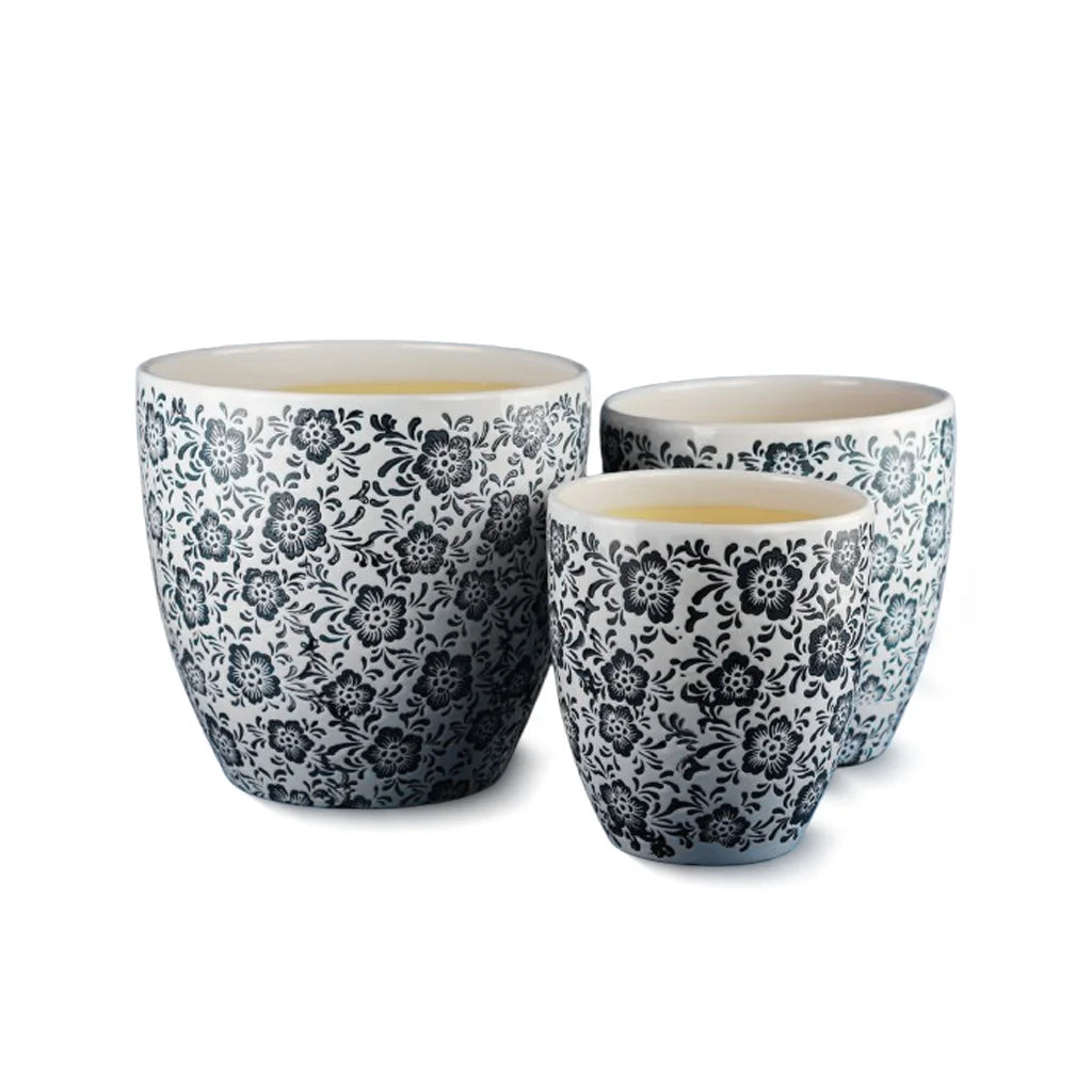 CERAMIC POT 331S- FLORAL