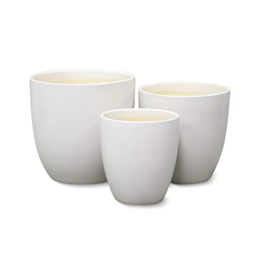 CERAMIC POT 331C MW- MATT WHITE
