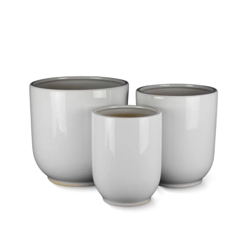 CERAMIC PLANTER 336- CW WHITE
