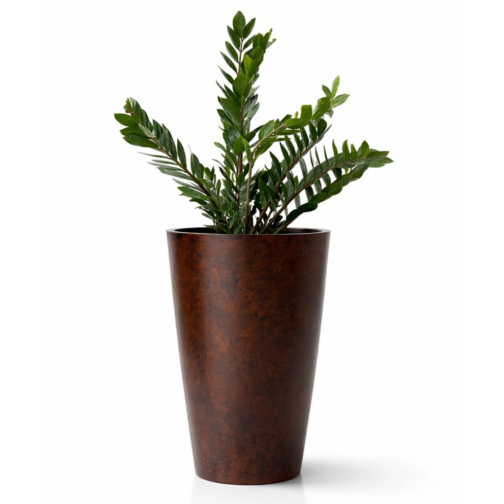 Fiber clay cone planter