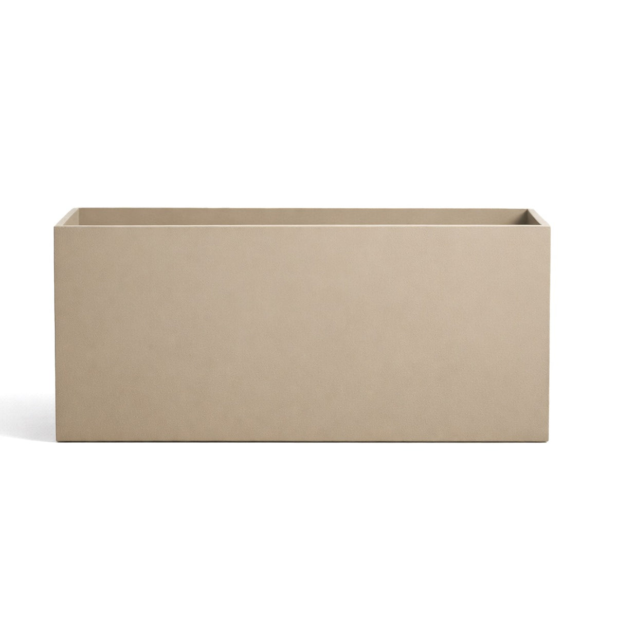 Fiber clay rectangular planter