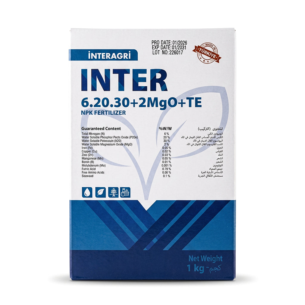INTER 6.20.30+ 2 MgO+ TE NPK FERTILIZER- 1 Kg